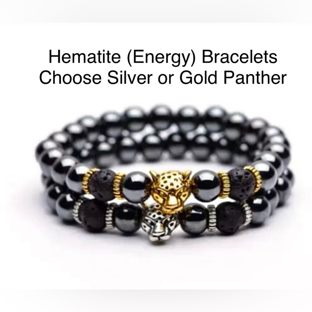 Energy Muse Hematite (for energy) Bracelet Choose Gold or Silver New in Box